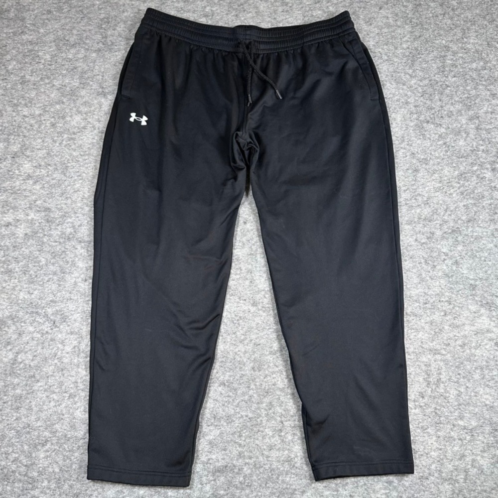 Under Armour Sweatpants Black Loose Fit Joggers Pocket Mens 2XL